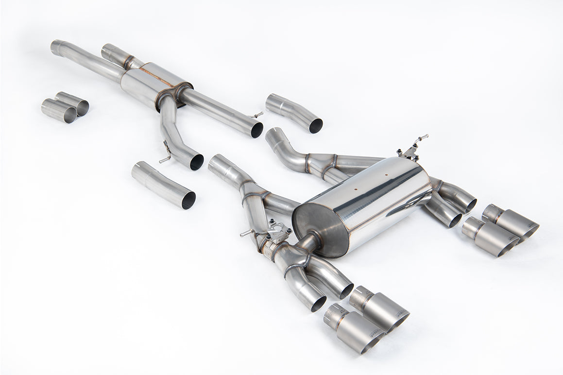 Milltek Sport Auspuffanlage passend für BMW M3 & M4 F80/F82/F83 Competition Coupe/Saloon - titan Endrohre