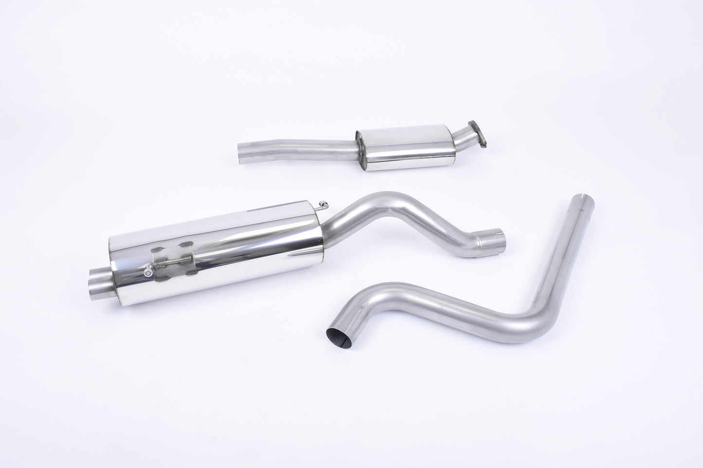 Milltek Sport Rennsport Abgasanlage passend für Ford Fiesta Mk7/7.5 ST 1.6T - resonated - titan geflämmte Endrohre