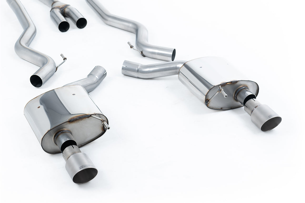 Milltek Sport Auspuffanlage passend für Ford Mustang 2.3 S550/S650 Fastback - titan Endrohre