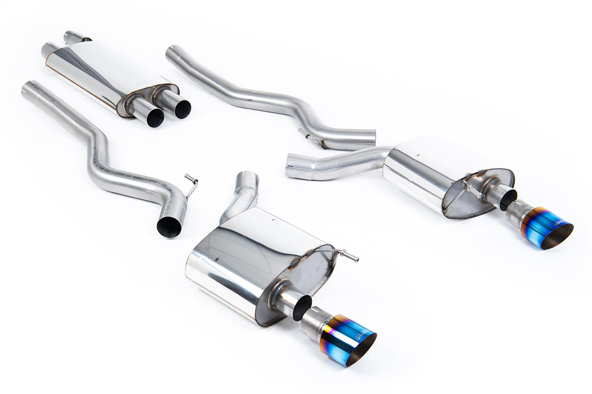 Milltek Sport Auspuffanlage passend für Ford Mustang 2.3 S650 - titan-geflämmte Endrohre