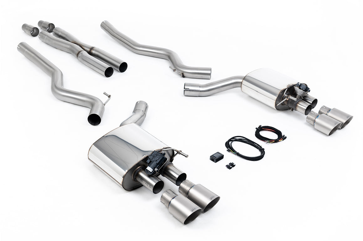 Milltek Sport Auspuffanlage passend für Ford Mustang 5.0 V8 GT Fastback - titan Endrohre
