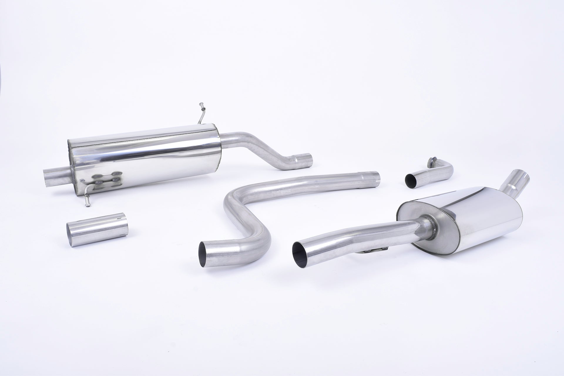 Milltek Sport Auspuffanlage passend für Ford Fiesta MK8 1.0EcoBoost 101PS 125PS 140 PS ST-Line ohne OPF - polierte Endrohre