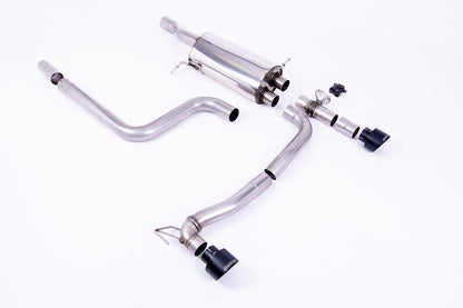 Milltek Sport Auspuffanlage passend für Ford Fiesta MK8 & MK8.5 ST 1.5 200PS ab BJ 10/2020 mit Maxton Ansatz - schwarze En...