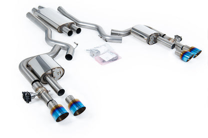 Milltek Sport Auspuffanlage passend für Ford Mustang 2.3 S650 - titan geflämmte Endrohre