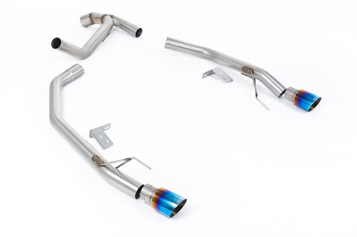 Milltek Sport Abgasanlage passend für Ford Ranger 4 2.0 TDCI 205PS Bi-Turbo Diesel (Ranger Raptor Style) - titan-geflämmte...