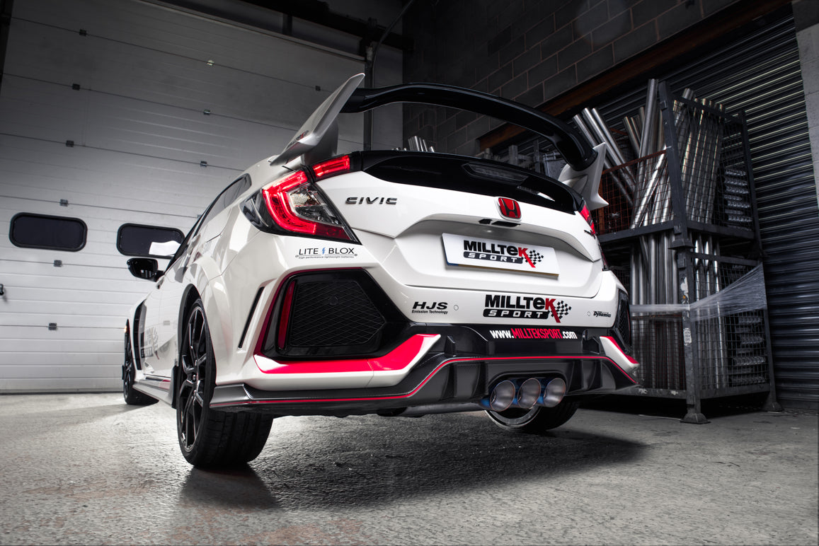 Milltek Sport Abgasanlage passend für Honda Civic Type R FK2 2.0 - titan-geflämmte Endrohre