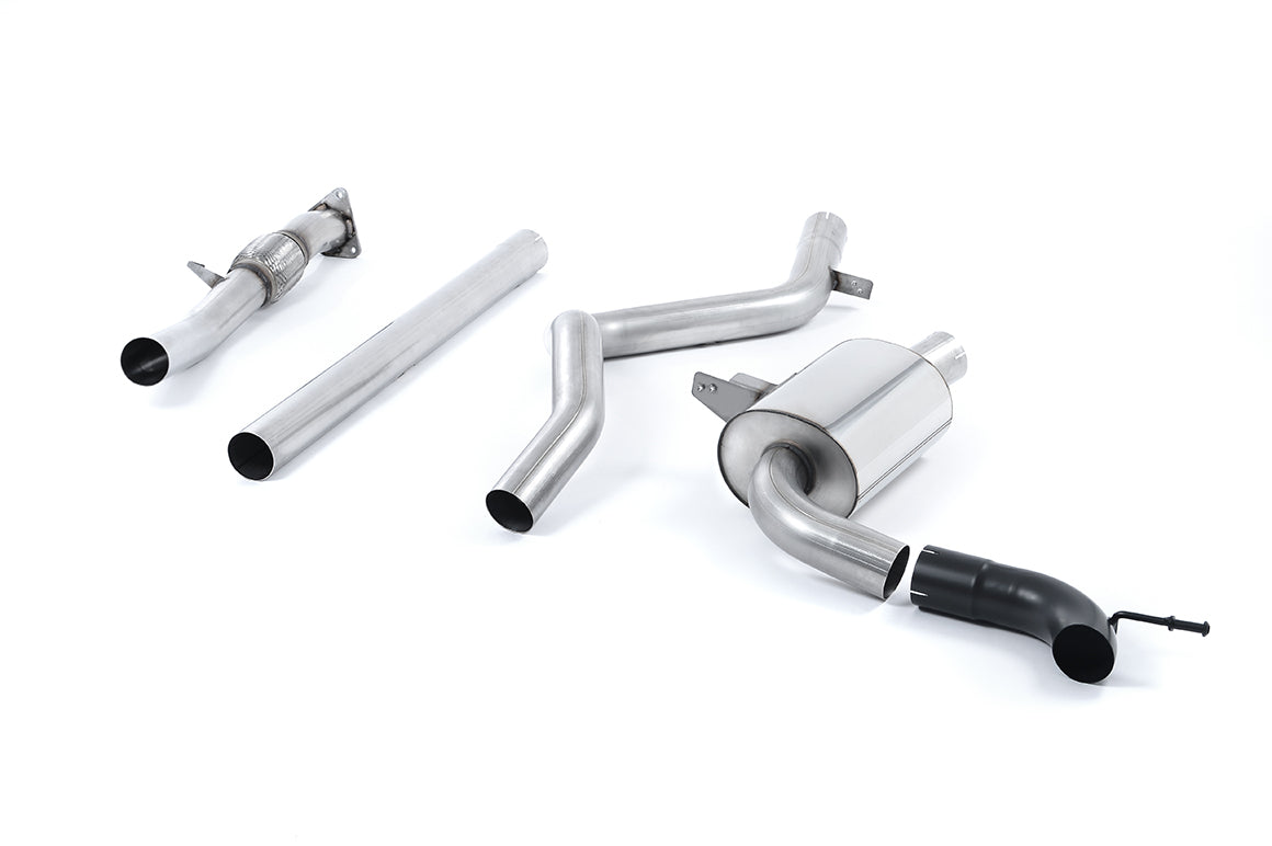 Milltek Sport Auspuffanlage passend für Renault Alpine Megane Renaultsport 250 & 265 - schwarze Endrohre