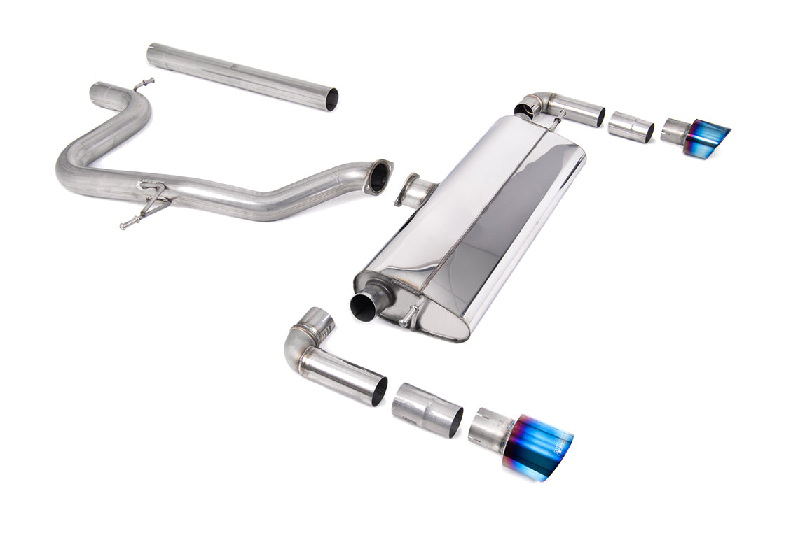 Milltek Sport Auspuffanlage passend für Seat Leon Cupra R - titan geflämmte Endrohre