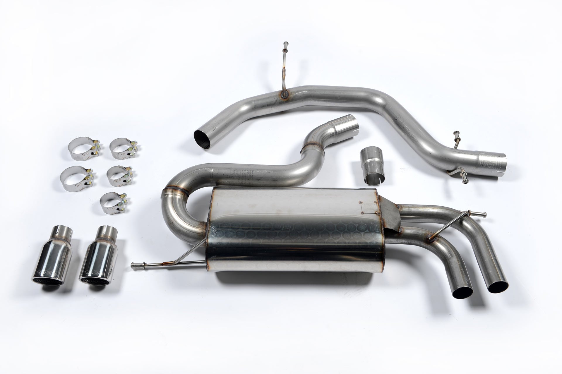 Milltek Sport Abgasanlage passend für Audi A3 2.0T FSI 2WD & VW Golf 5 GTI 2.0 T FSI & Seat Leon 1P FR 2.0 TFSI - non-reso...