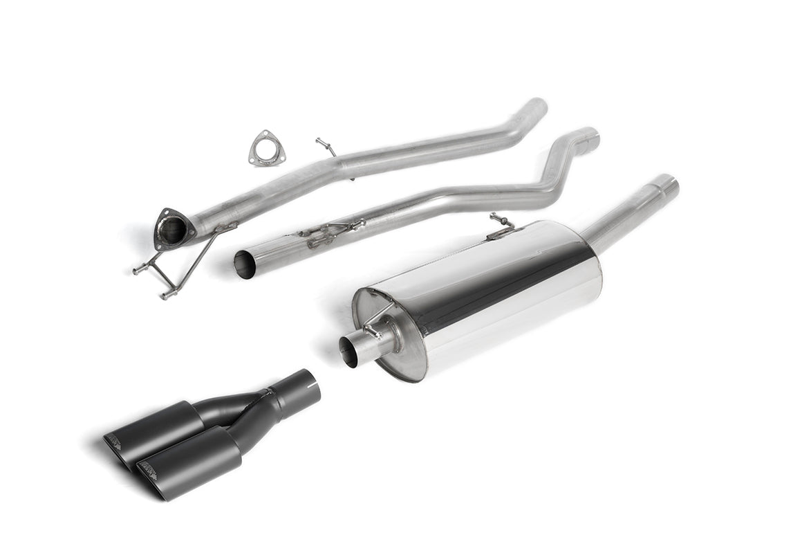 Milltek Sport Auspuffanlage passend für Volkswagen Amarok 2.0 BiTDI - schwarze Endrohre