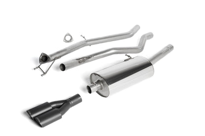 Milltek Sport Auspuffanlage passend für Volkswagen Amarok 2.0 BiTDI - schwarze Endrohre