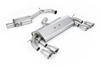 Milltek Sport Auspuffanlage passend für Volkswagen Golf MK7 R 2.0 TSI 300PS (ECE Approved & 76.2mm Systems)