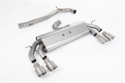 Milltek Sport Abgasanlage passend für VW Golf VII R 2.0 TSI 4motion Facelift - non-resonated - runde titan Endrohre