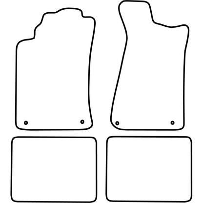 Autoteppiche passend für Audi 80/90 1984-1995