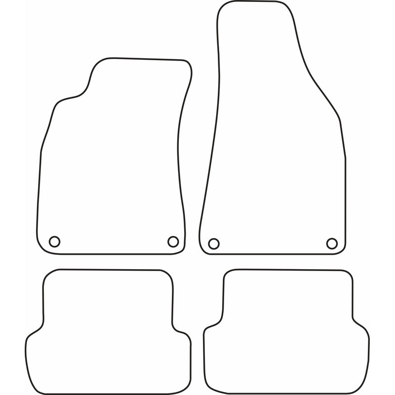 Autoteppiche passend für Audi A4 2001-2004