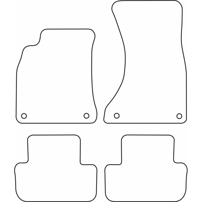 Autoteppiche passend für Audi A4 2008-2015