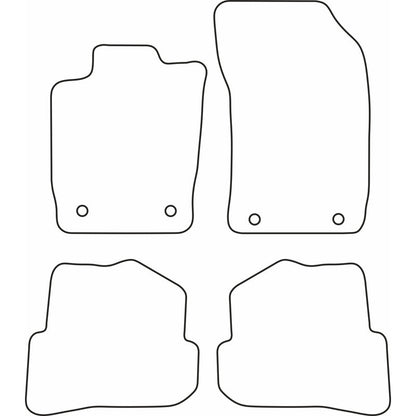 Autoteppiche passend für Audi A1 2010-2018