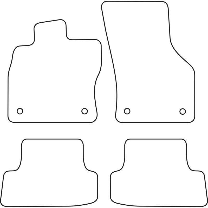 Autoteppiche passend für Audi A3 8V 3-türer 2012-