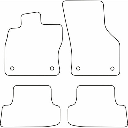 Autoteppiche passend für Audi A3 8V 3-türer 2012-