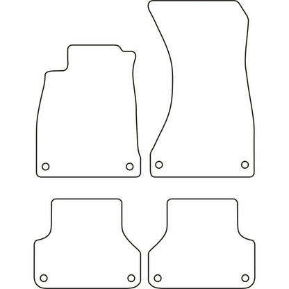 Autoteppiche passend für Audi A4 2015-