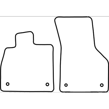 Autoteppiche passend für Audi TT 2014- (nur Vorne)