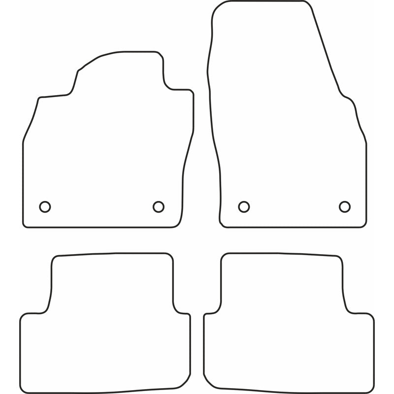 Autoteppiche passend für Audi A1 (GB) 2018- & Volkswagen Taigo 2021-