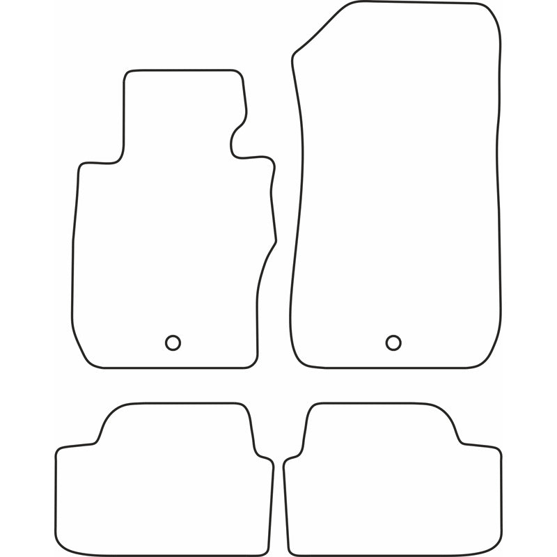 Autoteppiche passend für BMW 1er E8x 2004- / BMW 3er Coupe/Cabrio E92/E93