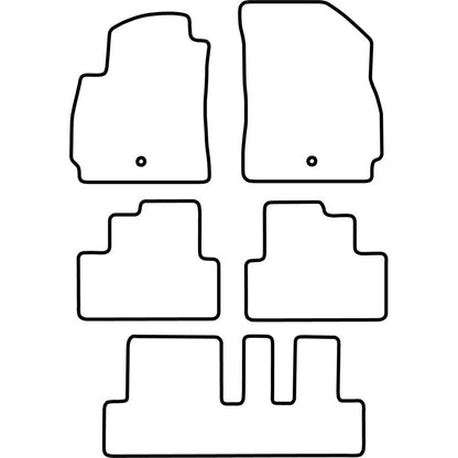 Autoteppiche passend für Chevrolet Orlando 2011- (7-Personen)