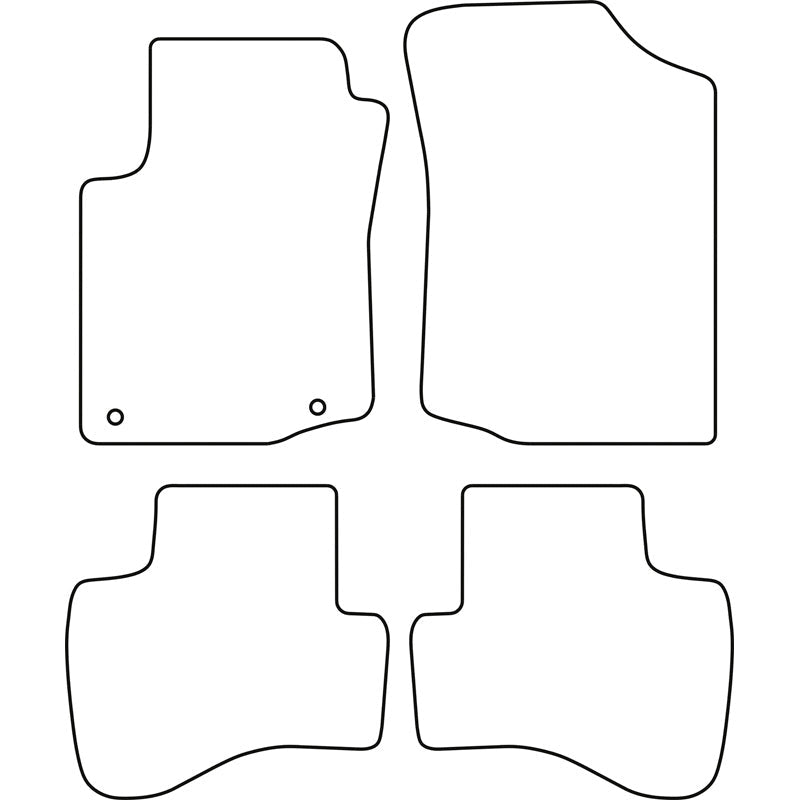 Autoteppiche passend für Citroen C1 2005-2010