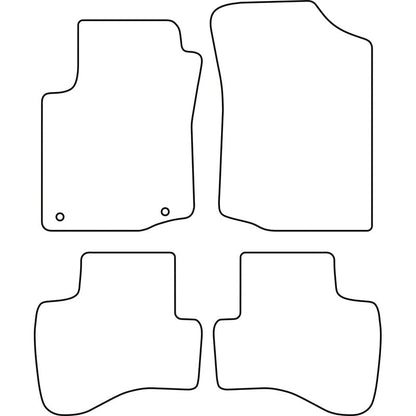 Autoteppiche passend für Citroen C1 2005-2010