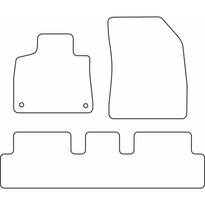 Autoteppiche passend für Citroën C4 Picasso 2013- & C4 Spacetourer 2018- (5 Personen)