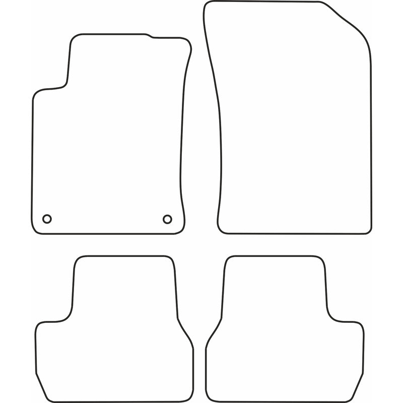 Autoteppiche passend für Citroen C3 2010-2016