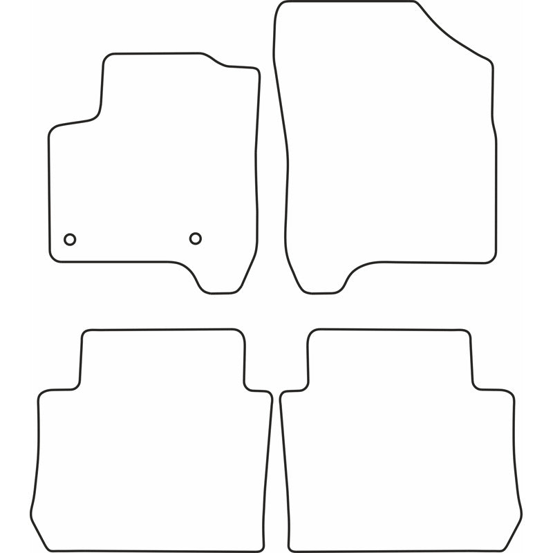 Autoteppiche passend für Citroen C3 Picasso 2009-