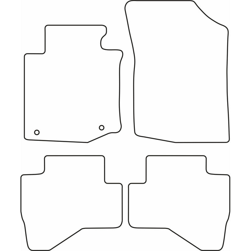 Autoteppiche passend für Citroen C1 2010-2014