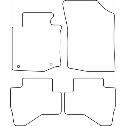 Autoteppiche passend für Citroen C1 2010-2014