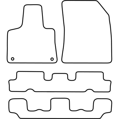 Autoteppiche passend für Citroën C4 Picasso 2013- & C4 Spacetourer 2018- (7 Personen)