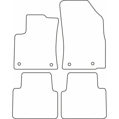Autoteppiche passend für Citroën C3 Aircross 2017-