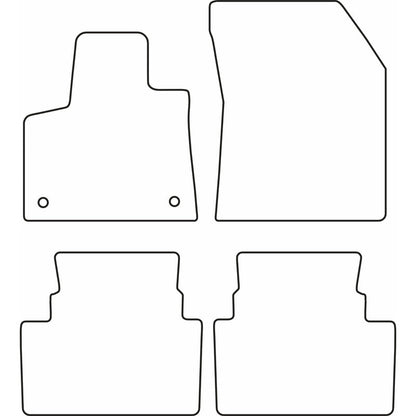 Autoteppiche passend für Citroën C5 Aircross 2019-