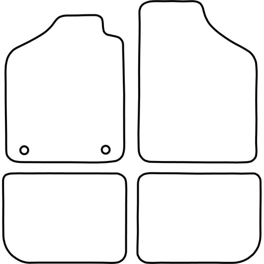 Autoteppiche passend für Fiat Uno 1983-1994