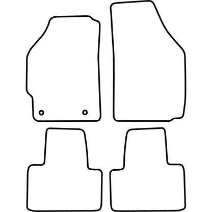 Autoteppiche passend für Fiat Punto 2003-2010