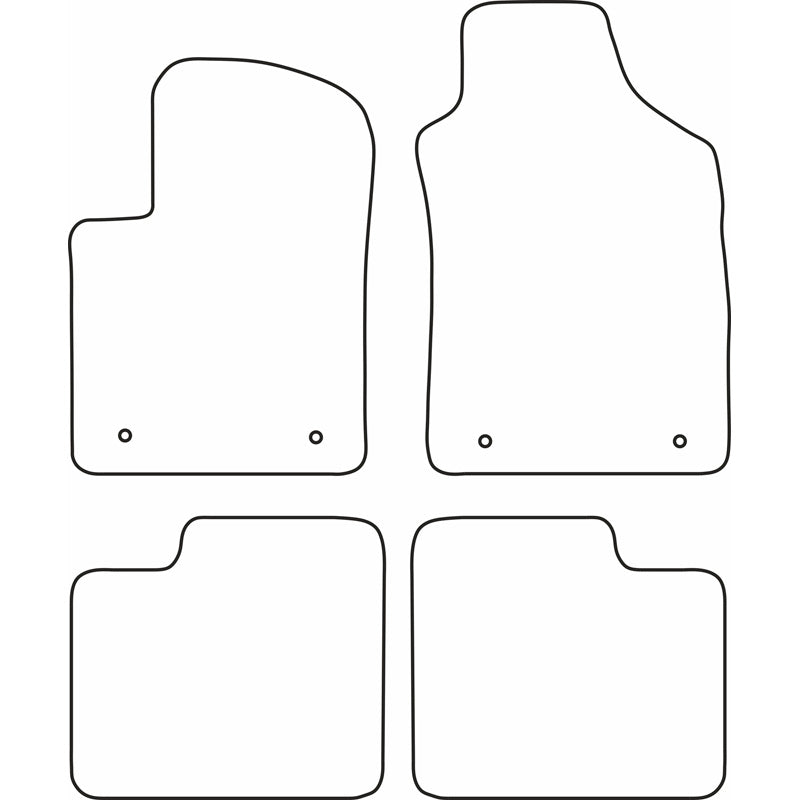 Autoteppiche passend für Fiat 500 2007-2013