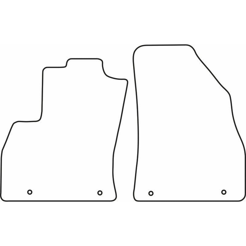 Autoteppiche passend für Fiat Fiorino 2008- (nur vorne)