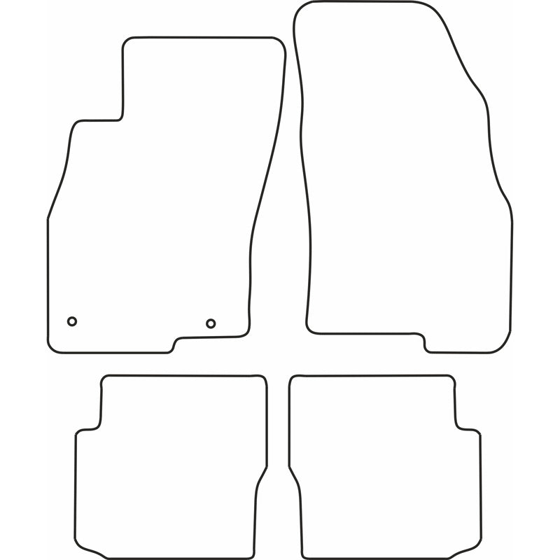 Autoteppiche passend für Fiat Punto Evo (5 türig) 2009-2014