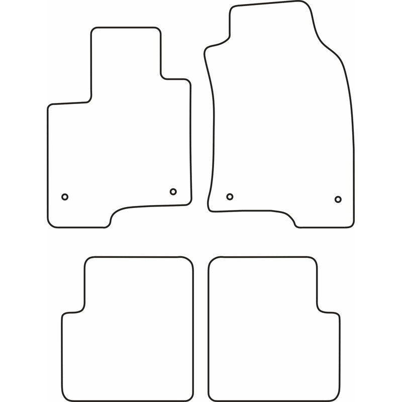 Autoteppiche passend für Fiat Panda 2012-2015