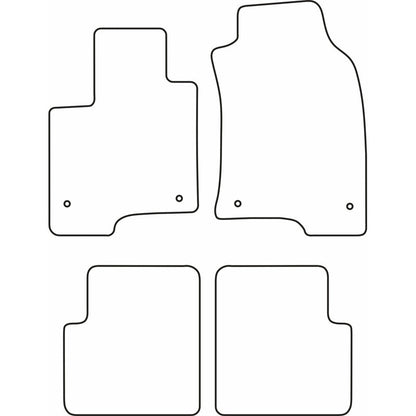 Autoteppiche passend für Fiat Panda 2012-2015