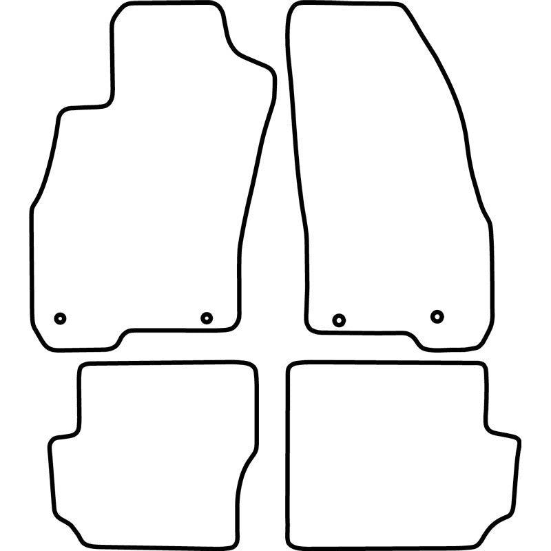 Autoteppiche passend für Fiat Punto Evo (3 türig) 2014-