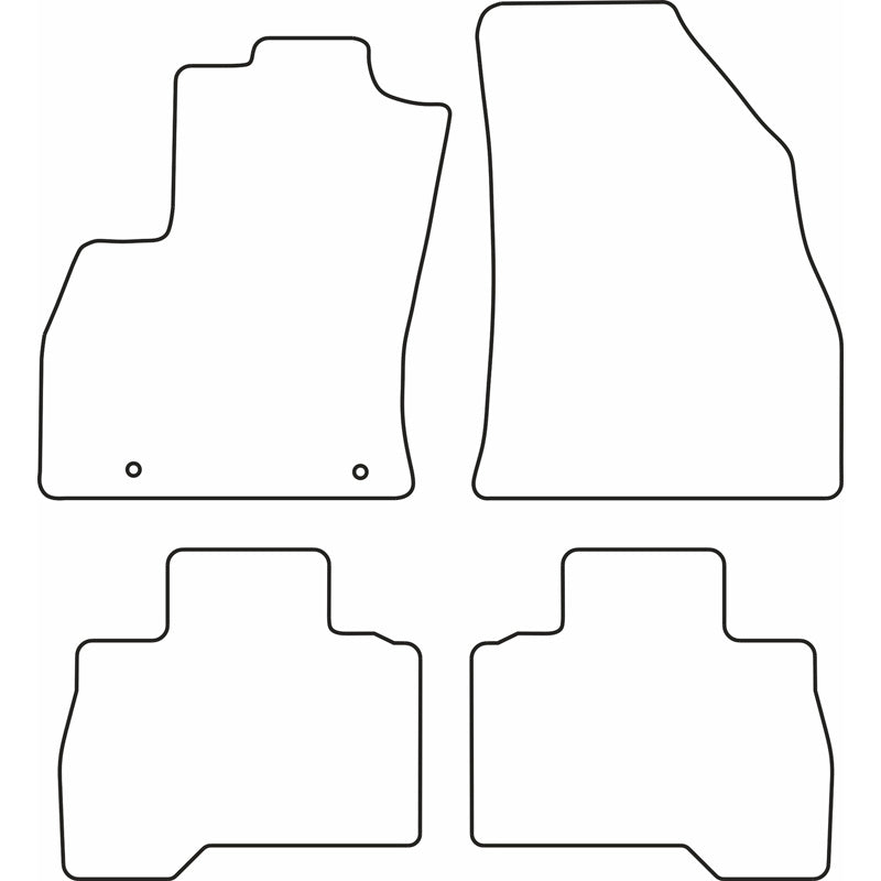 Autoteppiche passend für Fiat Qubo 2008-