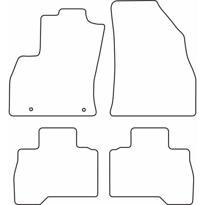 Autoteppiche passend für Fiat Qubo 2008-