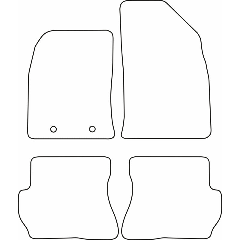 Autoteppiche passend für Ford Fiesta 2005-2008