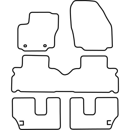 Autoteppiche passend für Ford S-Max 2006- (7 Personen)